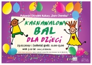 Karnawałowy Bal dla dzieci